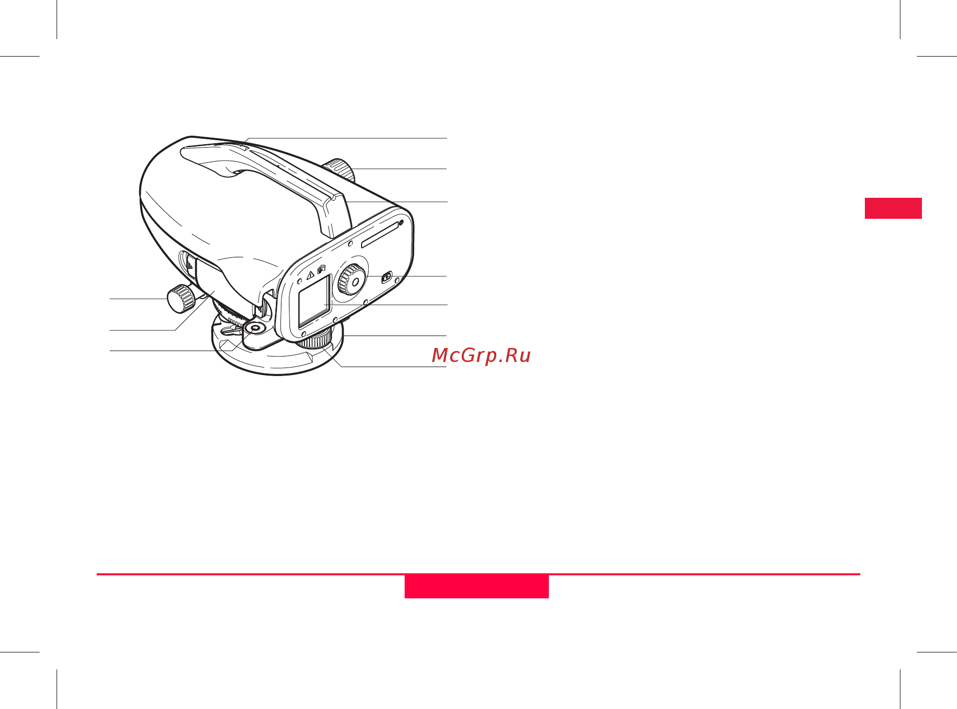 Leica sprinter 50 762628 с поверкой [3/25] Компоненты прибора
