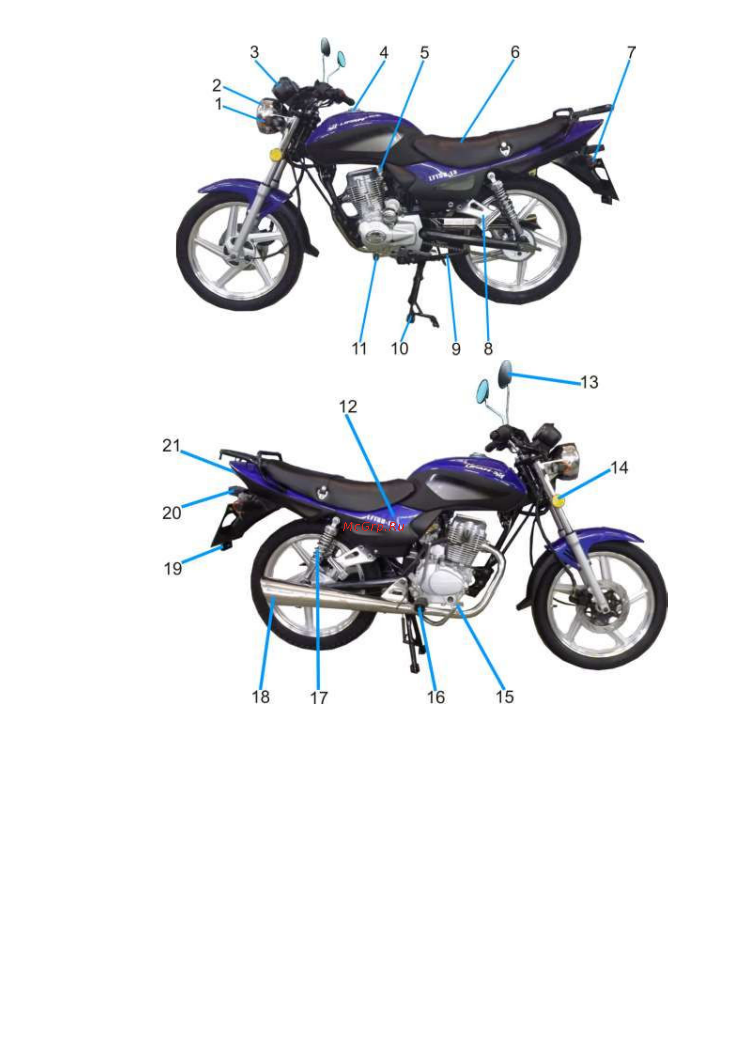 Lifan lf150-13 [5/24] Конструкция