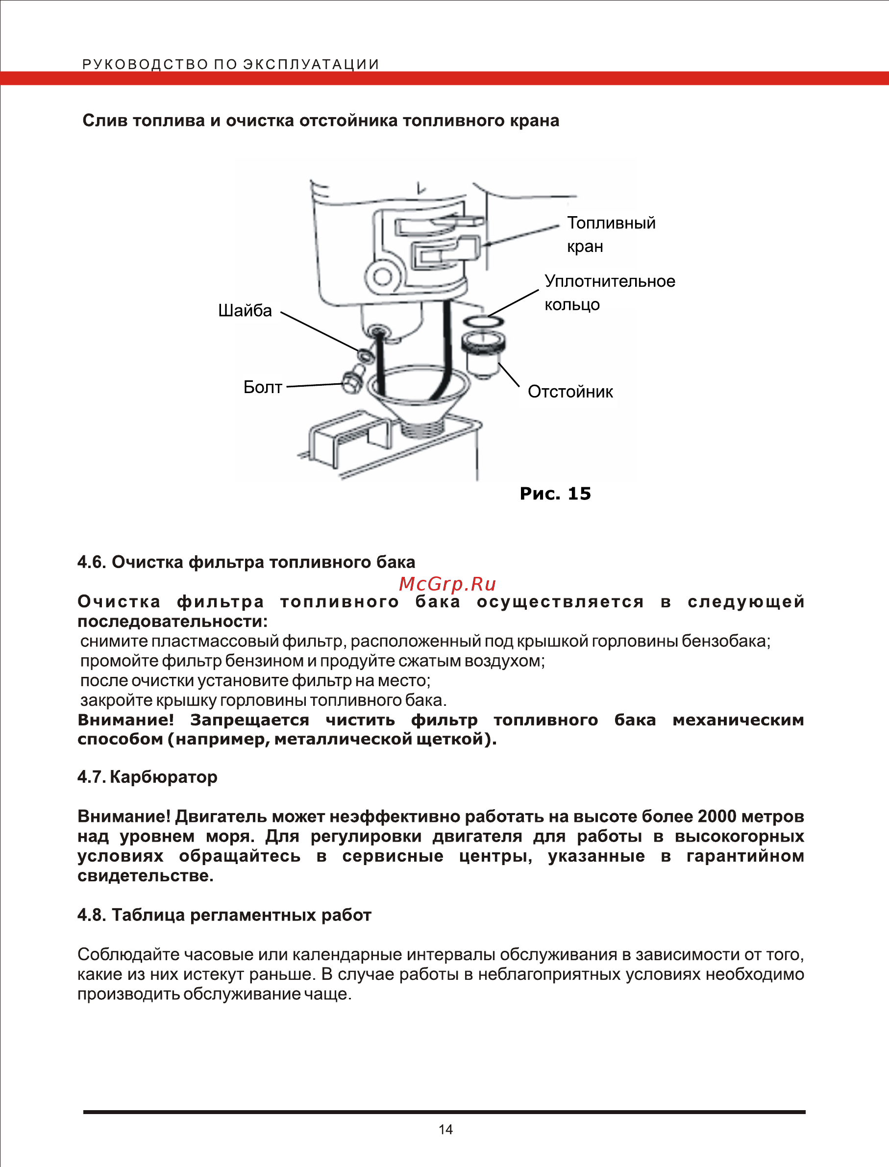 Loncin g 200f Инструкция по эксплуатации онлайн [14/16] 195733