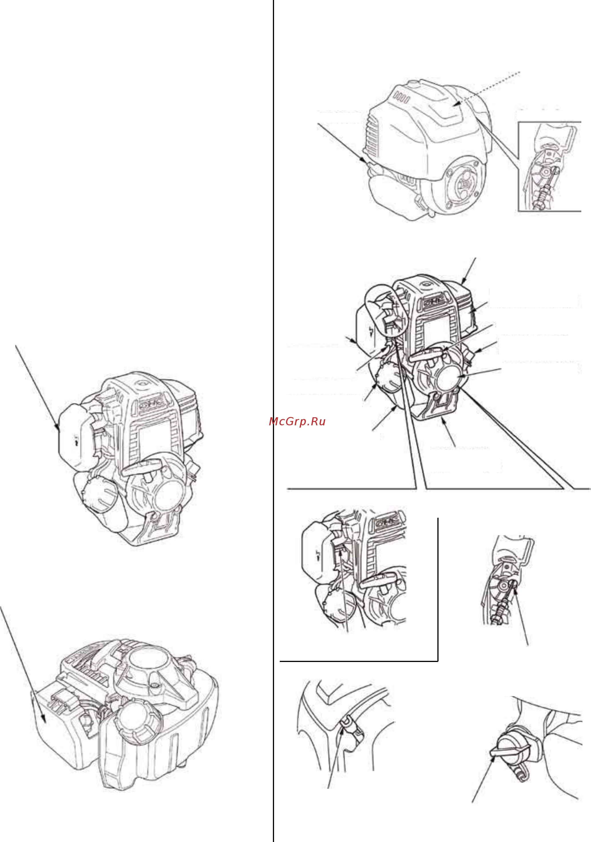 Mantis honda 7262-00-18 [2/20] Месторасположение ярлыков по безопасности