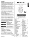 Mantis honda deluxe 7264-12-02 Инструкция по эксплуатации