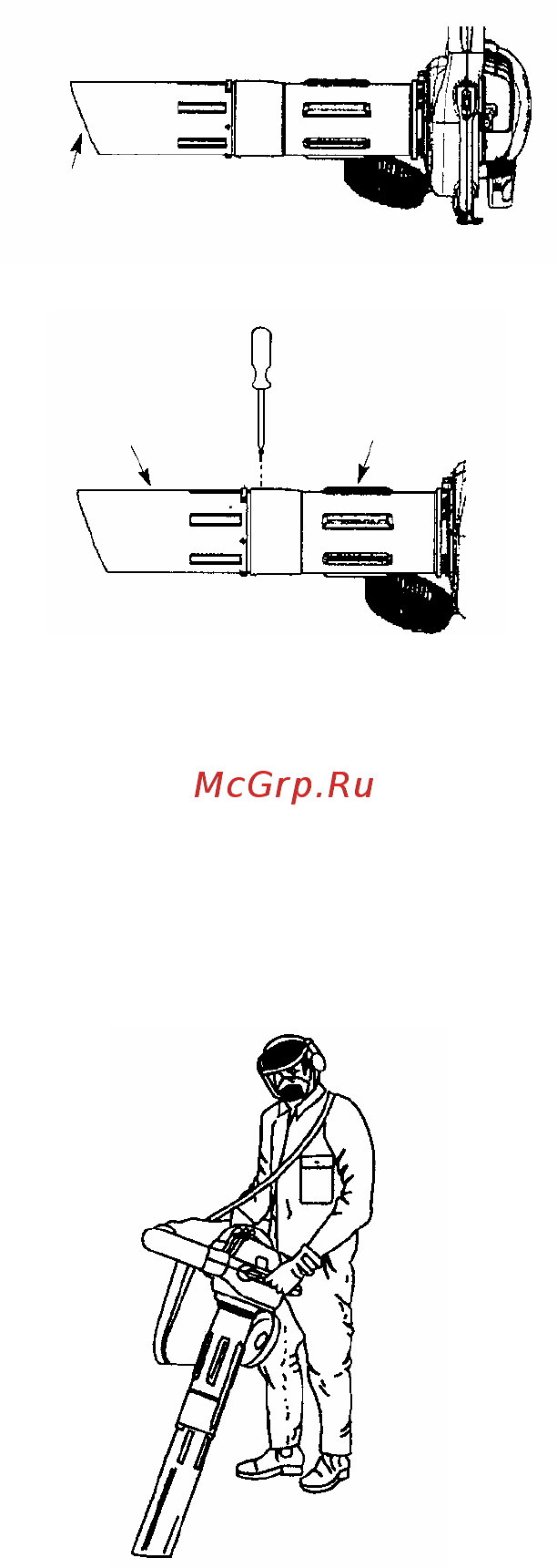 McCulloch mac gbv 345 9527157-39 [8/15] Перевод устройства из режима пылесоса в режим компрессора