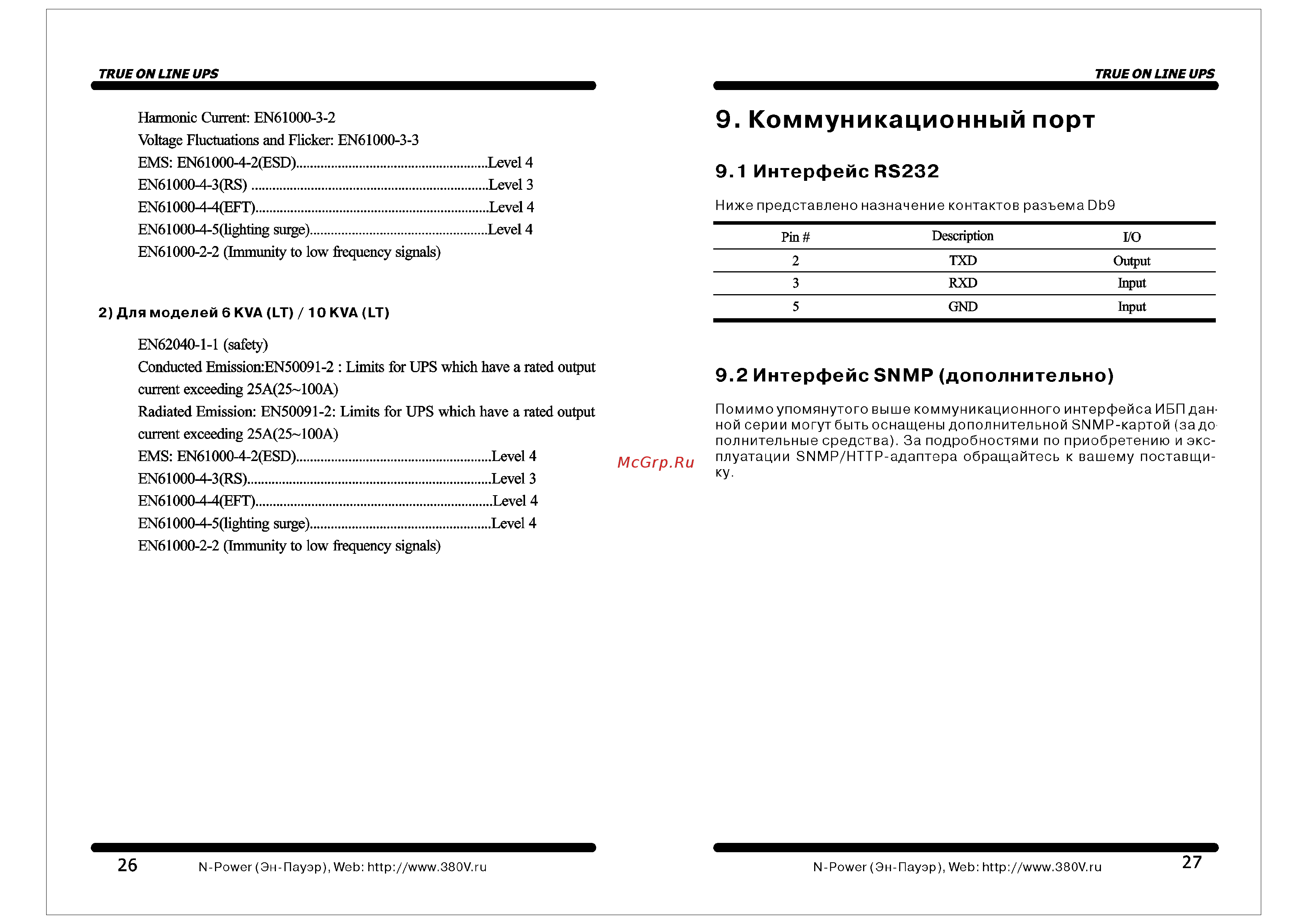 N-Power pro-vision black 6000 [15/18] Интерфейс я8232