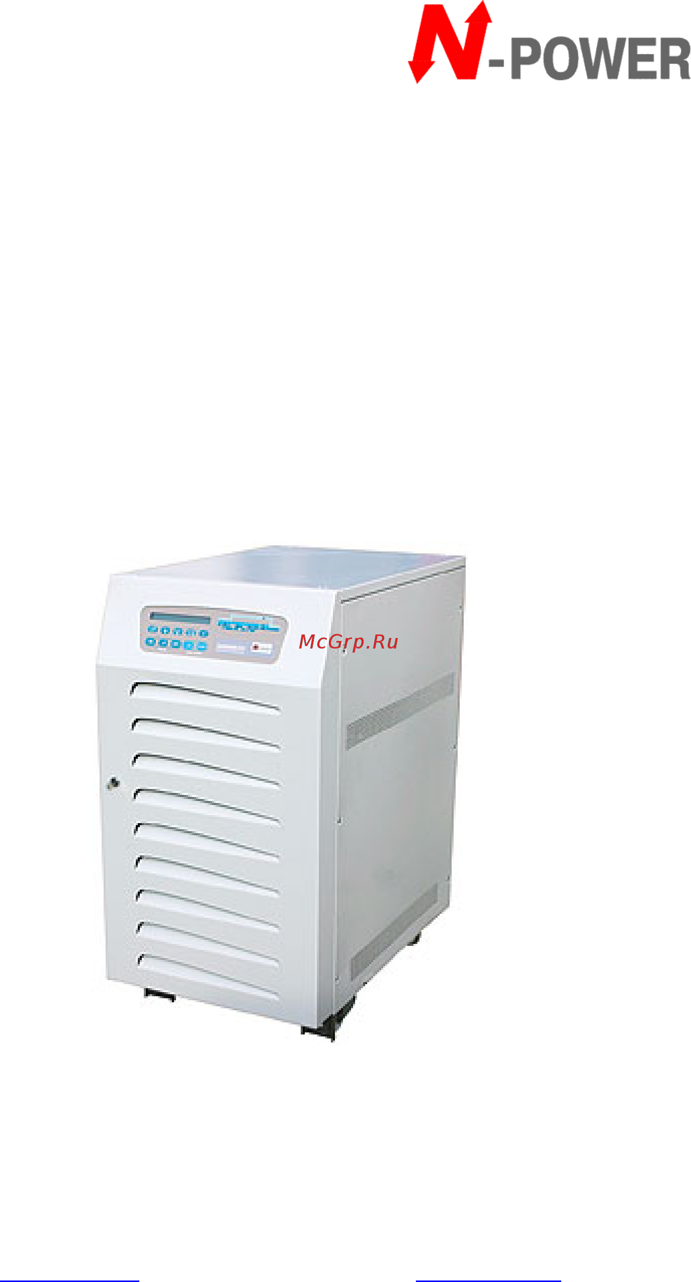 N-Power safe-power evo 40 6p/s 32квт Инструкция по эксплуатации онлайн