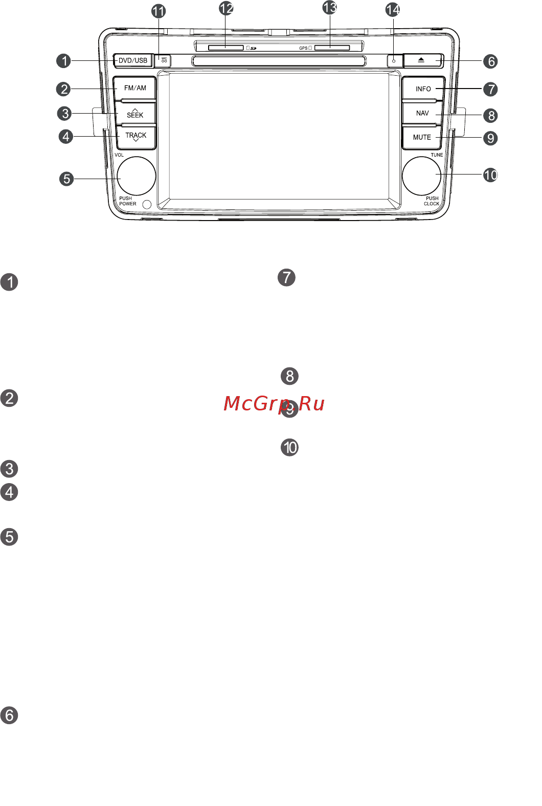 Phantom Dvm-9500 i6/G HDi [11/16] Описание кнопок
