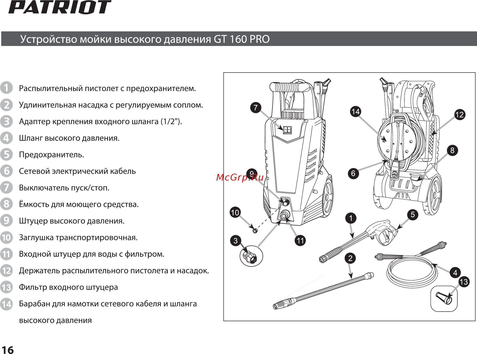 Patriot gt160 pro 322305722 [16/40] Страница 16
