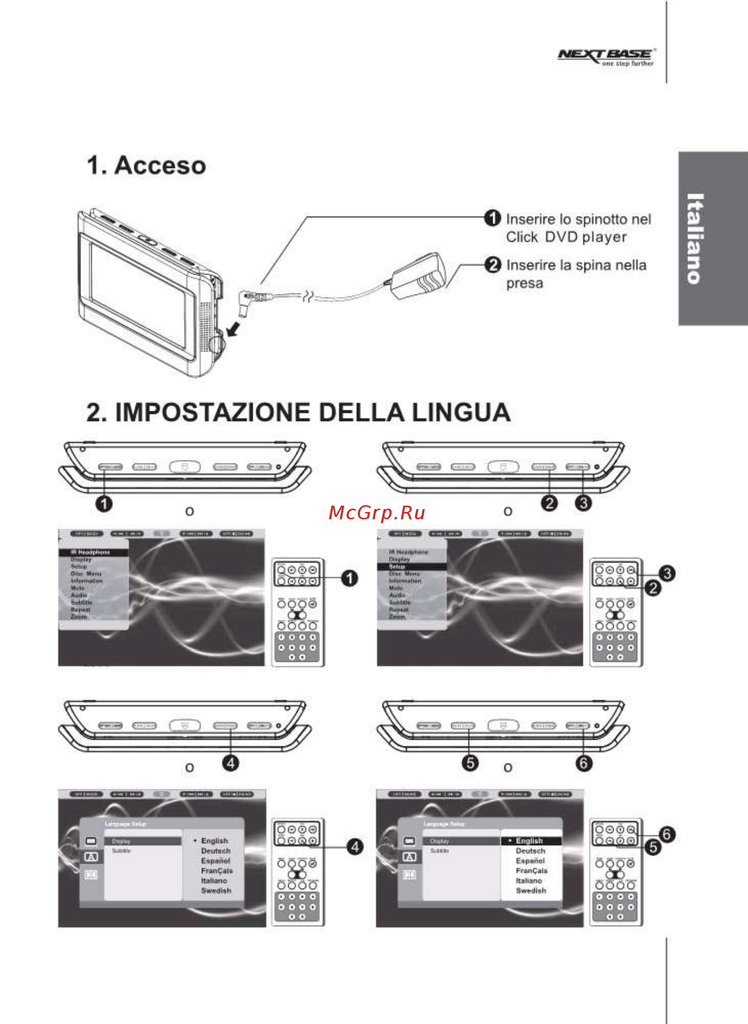 Next-Base CLICK 9 LITE UNO [11/26] Acceso