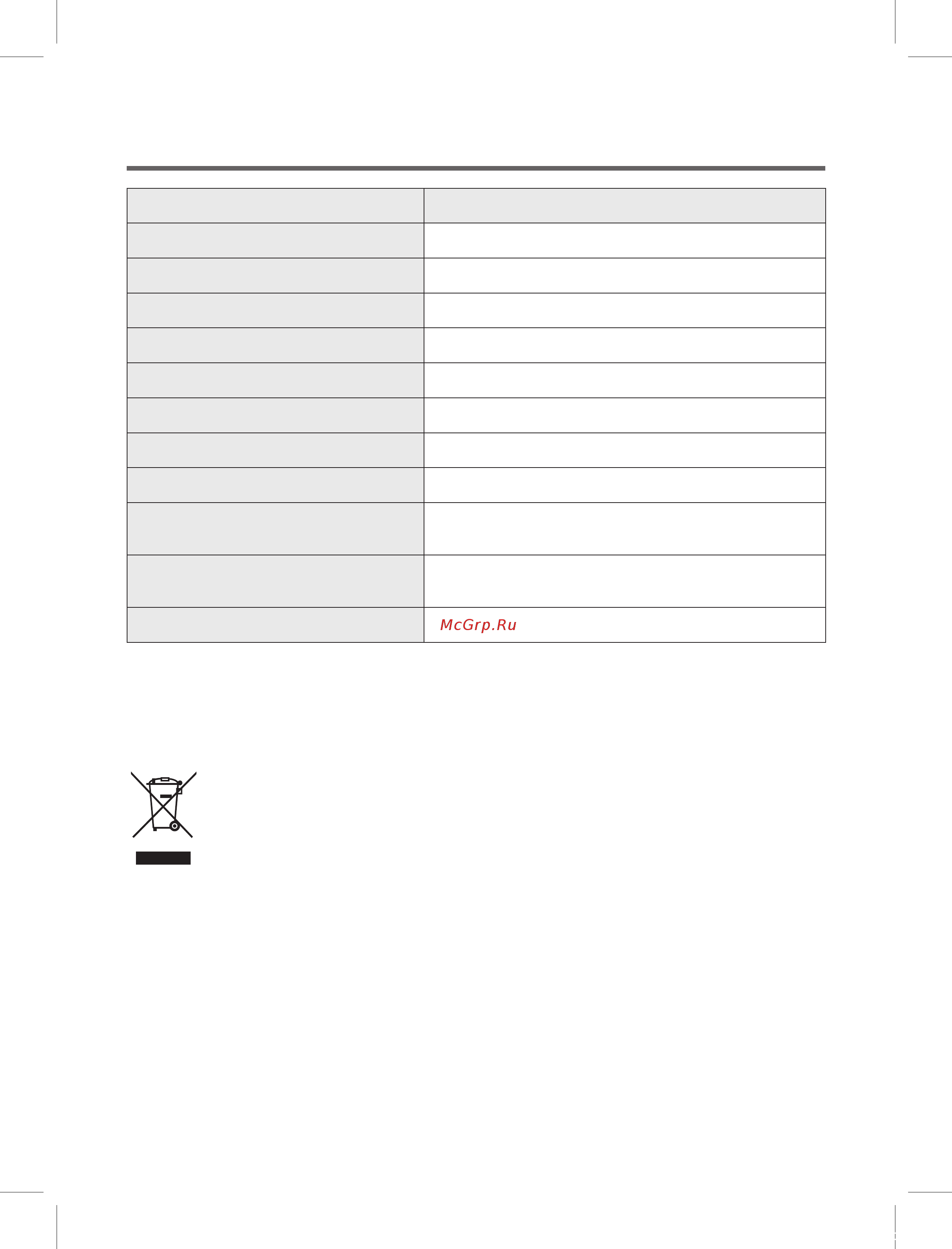 Daewoo Electronics DWF-8101ELW [18/19] Спецификация