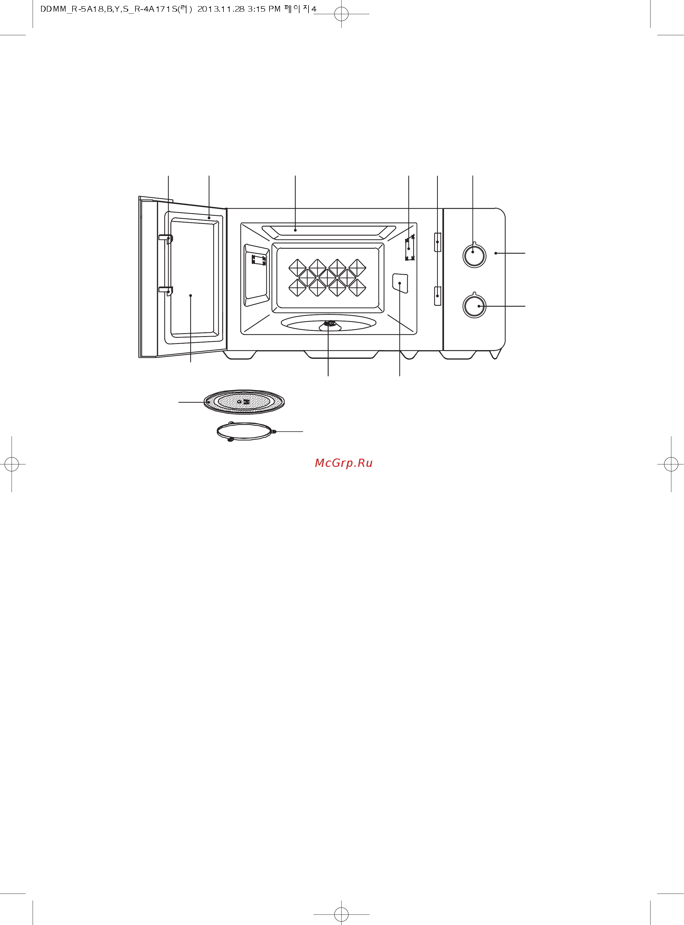 Daewoo Electronics KOR-5A18W [5/21] Внешний вид и особенности печи