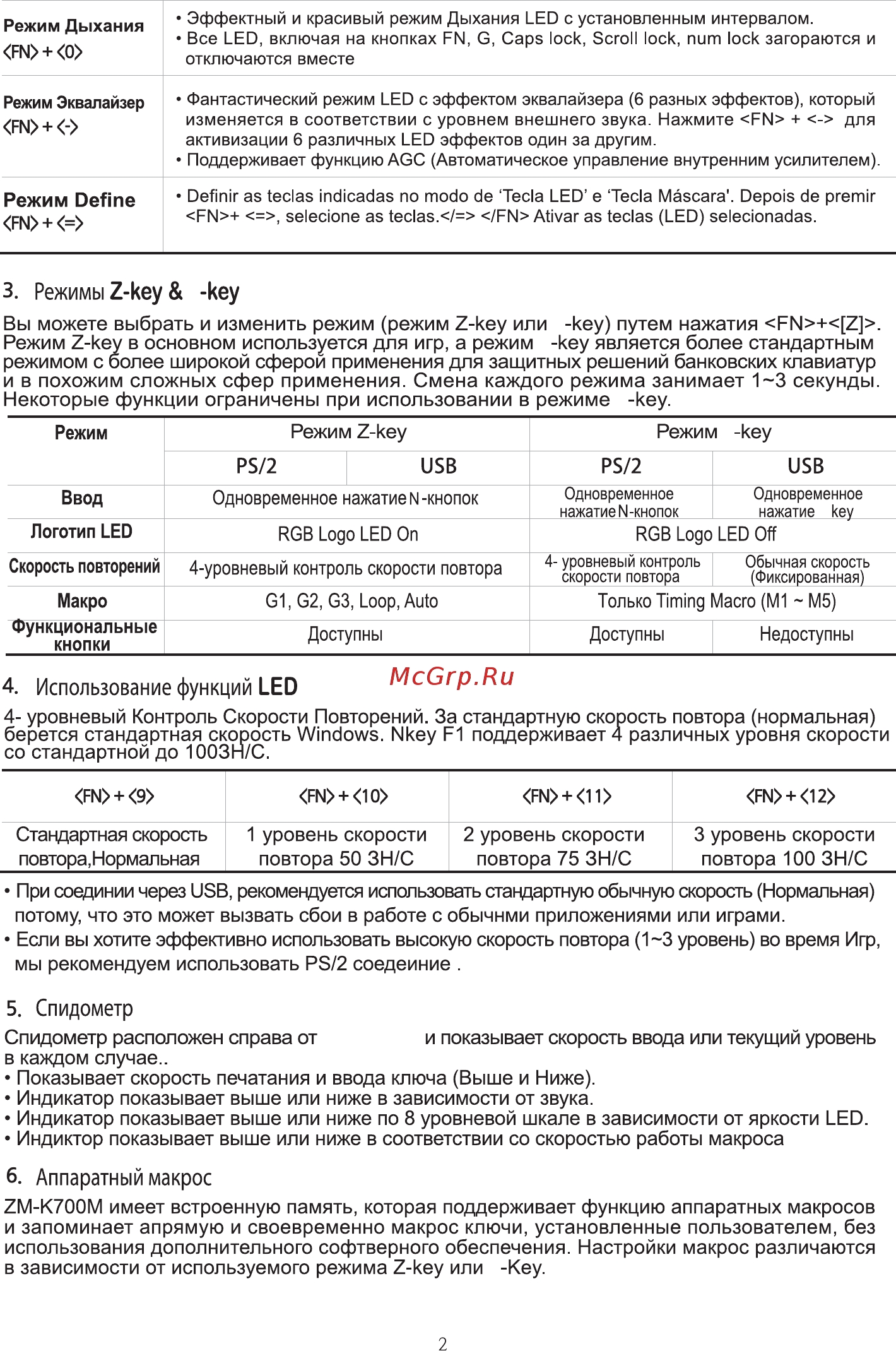 Zalman ZM-K700M [20/45] Zm k700m