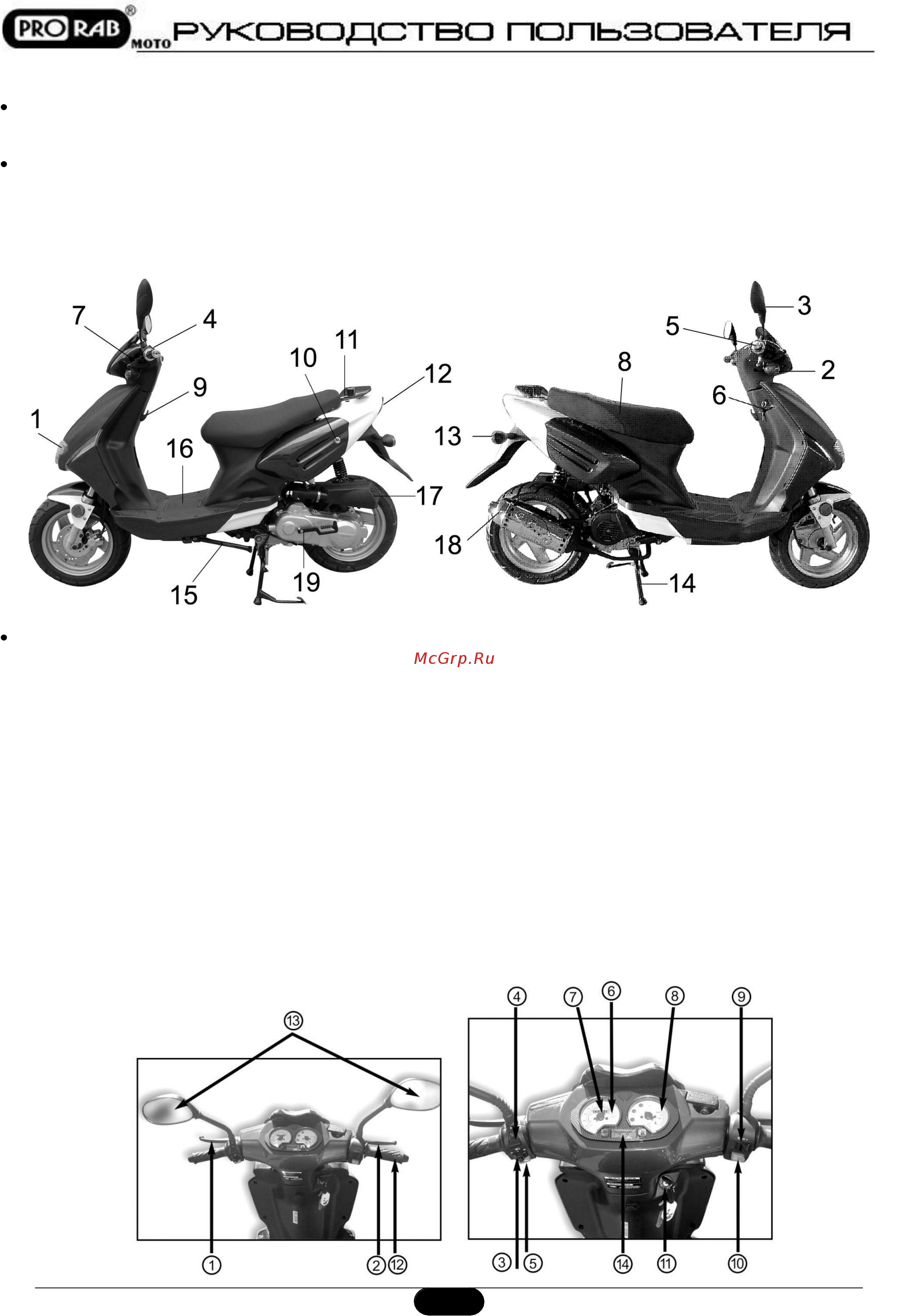 Prorab shark yy50qt-6 [7/24] Устройство и составные части