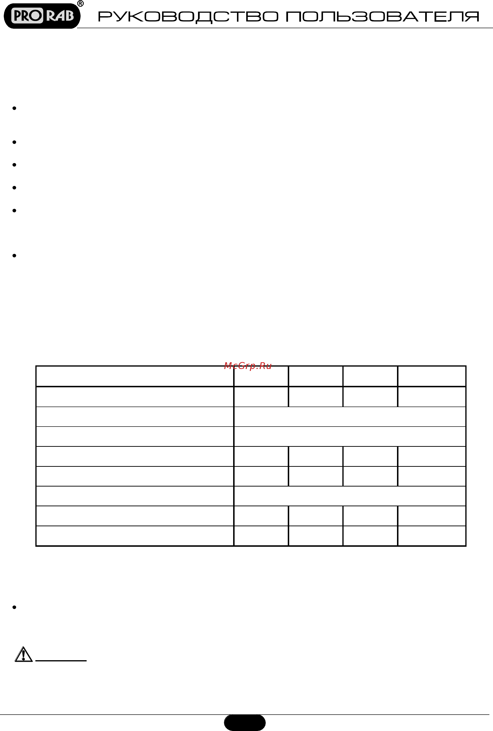 Prorab ecm 125 [2/13] Prorab ecm 125 140 160 180