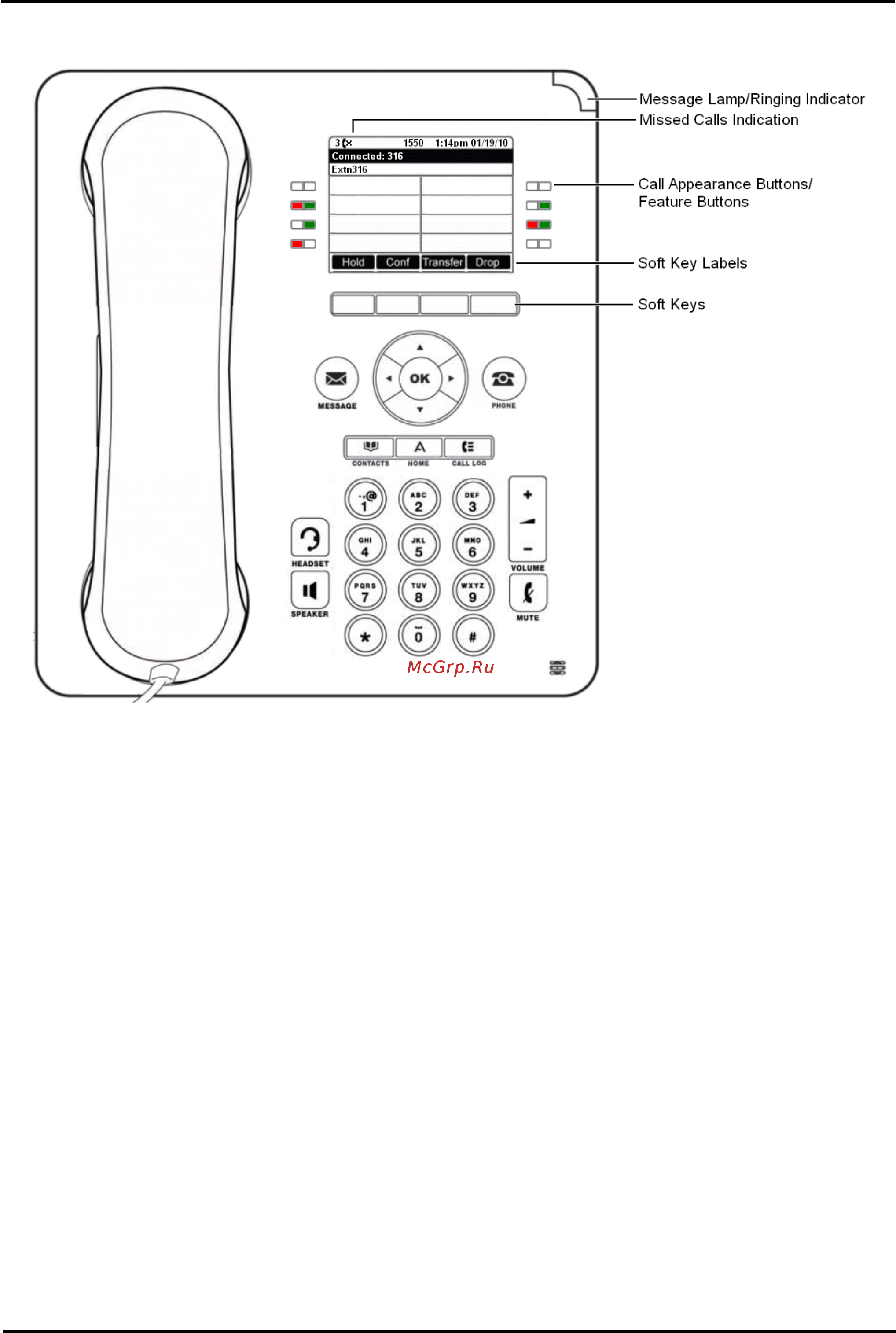 Avaya 9641 [12/168] Телефон 9608