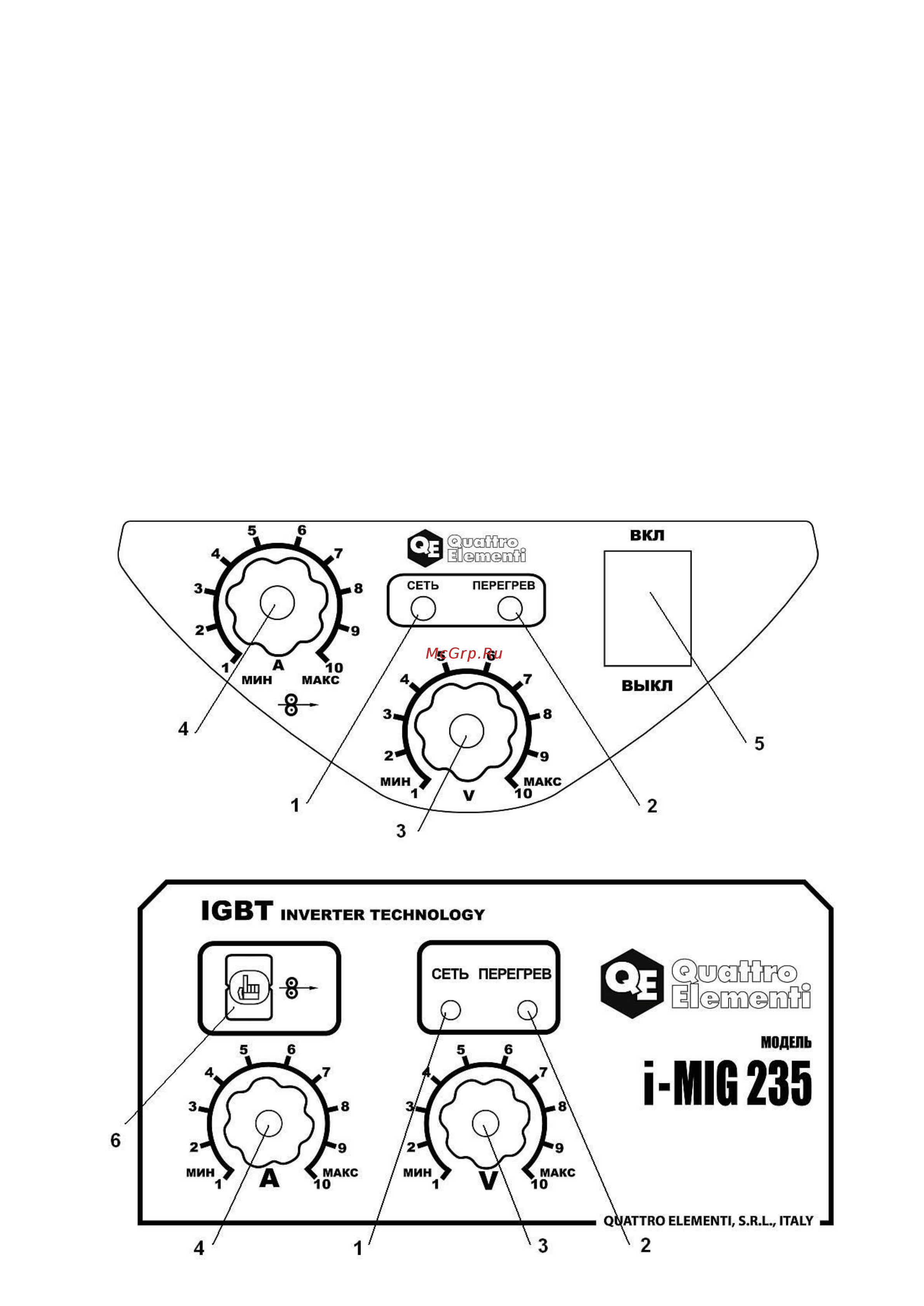 Quattro Elementi qe ergus i-mig 135 770-049 [5/14] Лицевая панель i mig 135 165 рис
