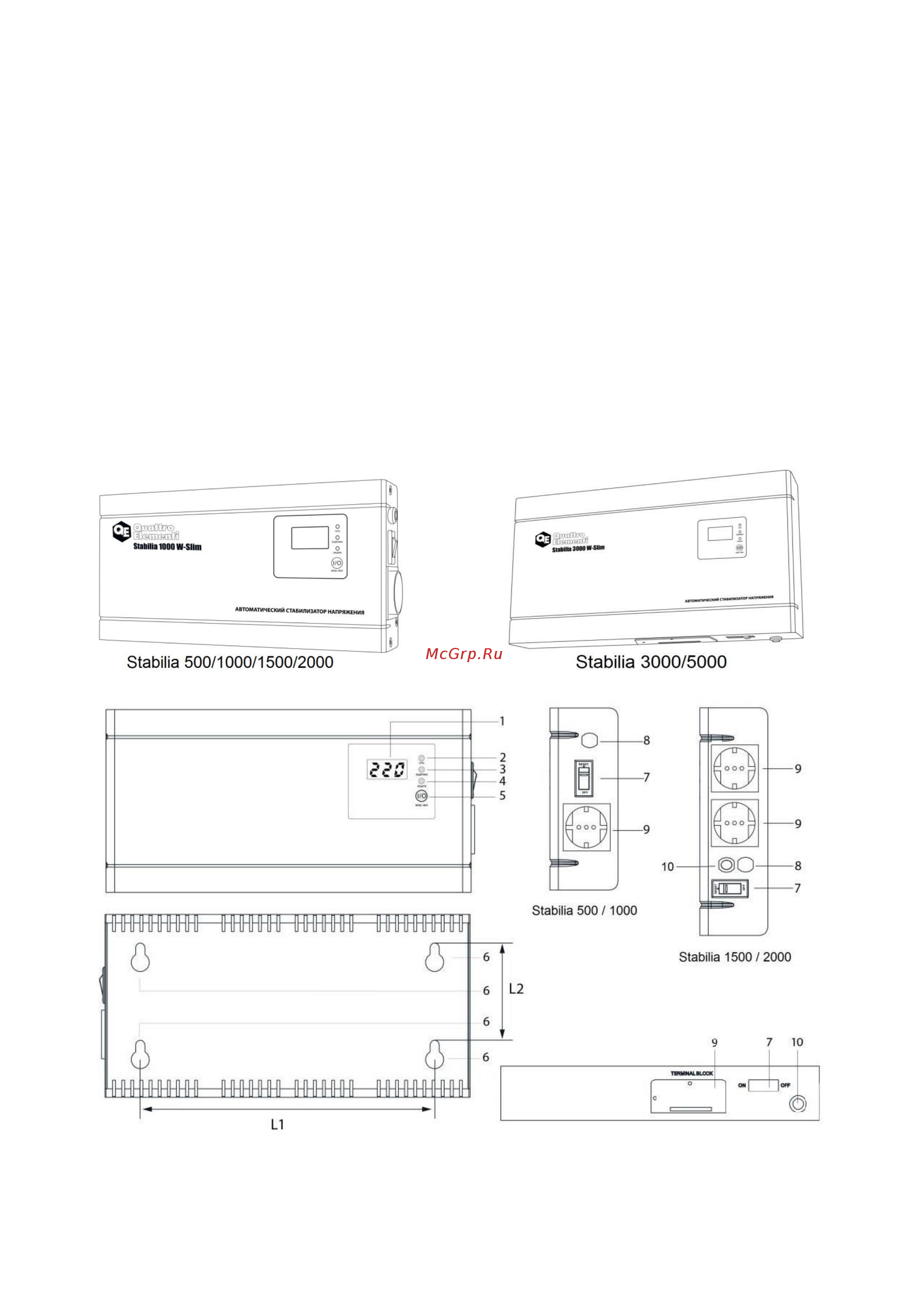 Quattro Elementi stabilia 2000 w-slim 772-586 [2/8] Назначение общее описание и внешний вид