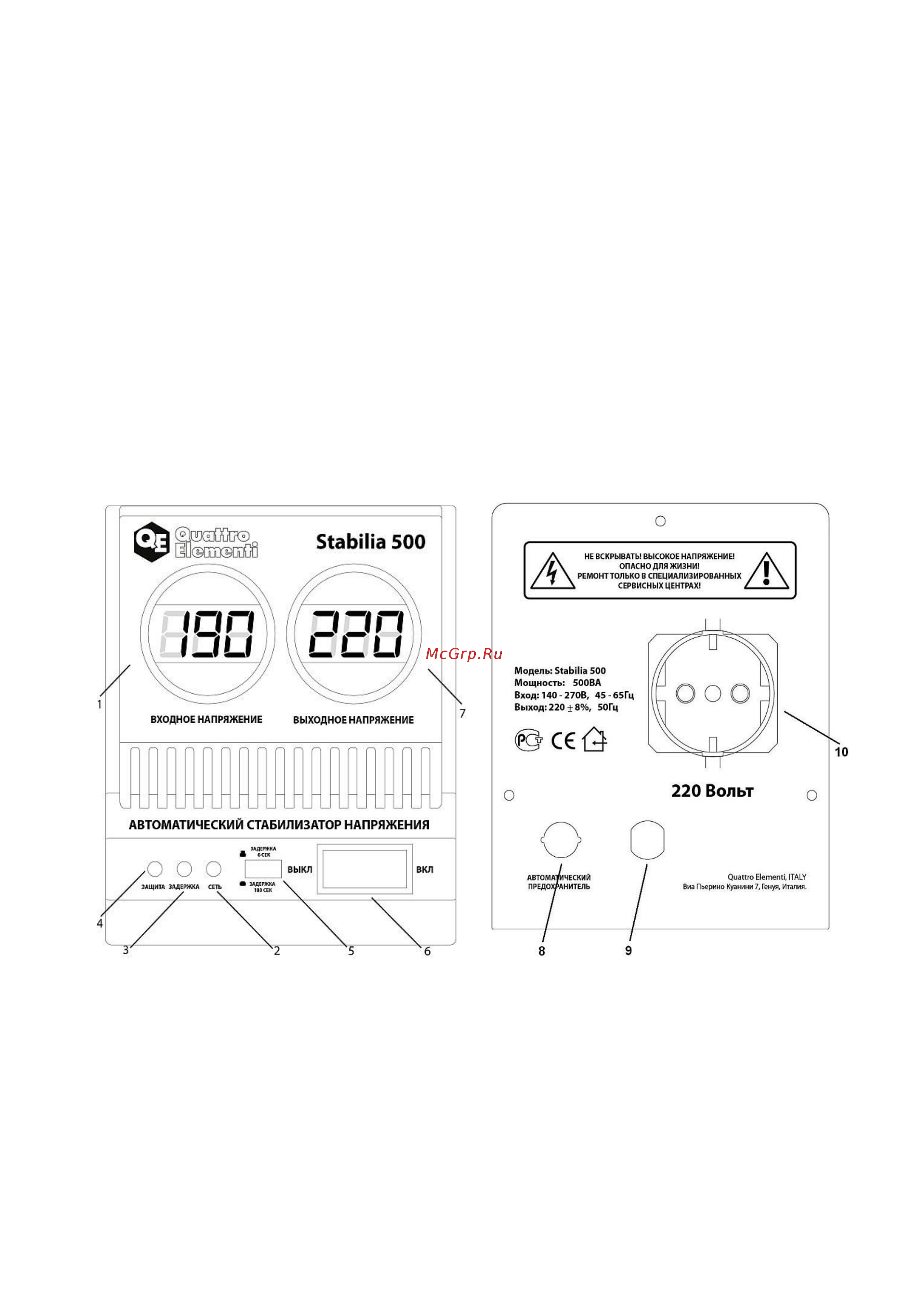 Quattro Elementi stabilia 5000 772-081 [2/9] Назначение общее описание и внешний вид