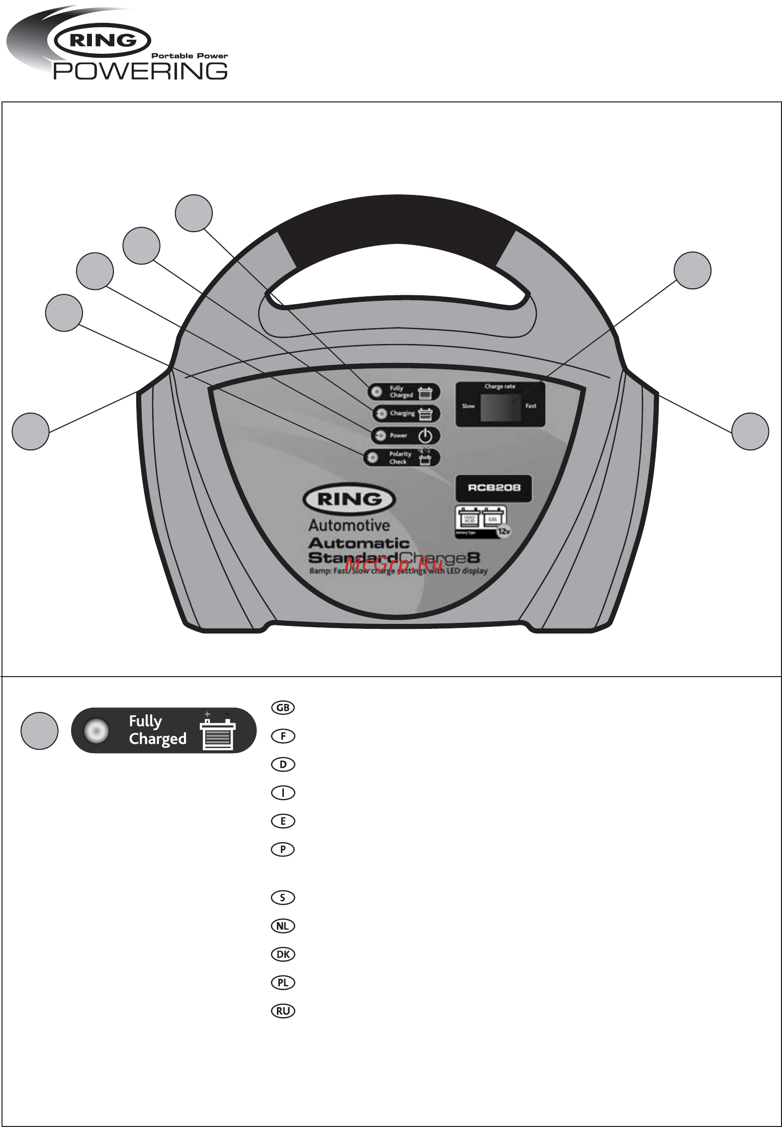 Ring Automotive recb212 [8/26] Powering