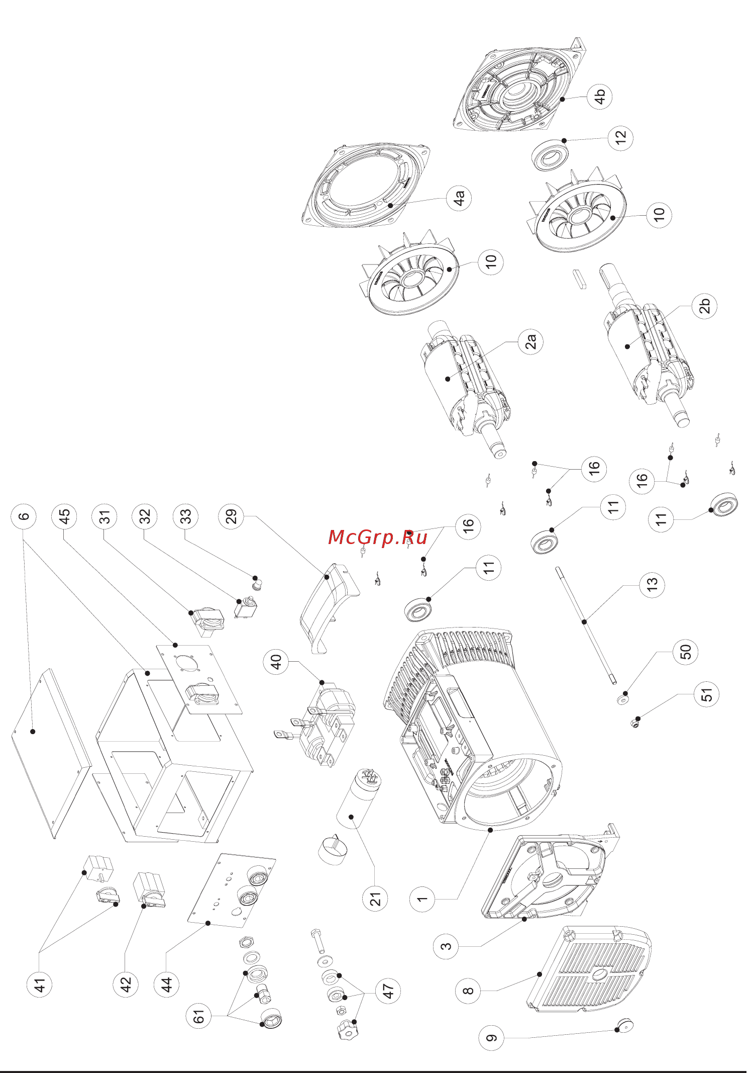 Robin-Subaru eb 6.5/400-w220r [13/27] Общий вид генератора e1w11 220ac