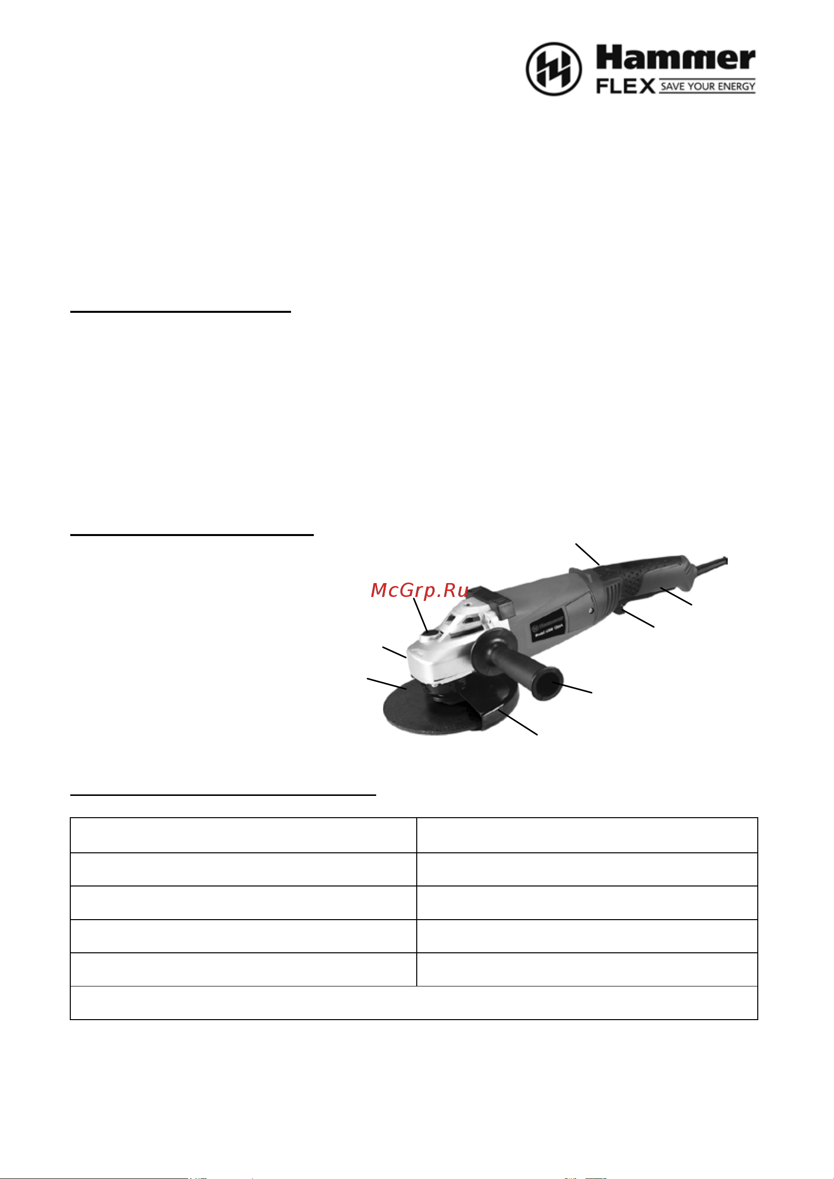 Hammer USM2350A [2/15] Описание инструмента