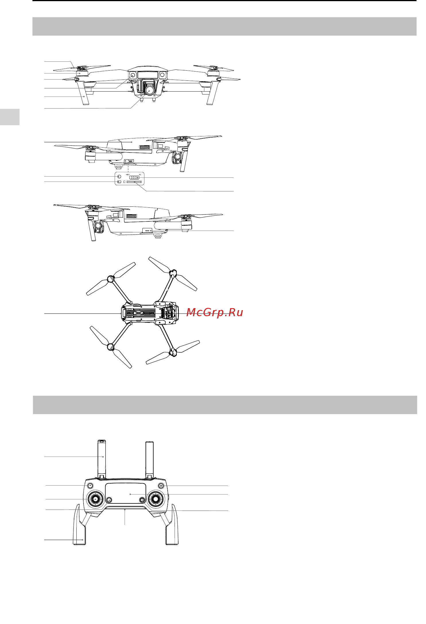 DJI Mavic PRO [8/62] Aircraft diagram