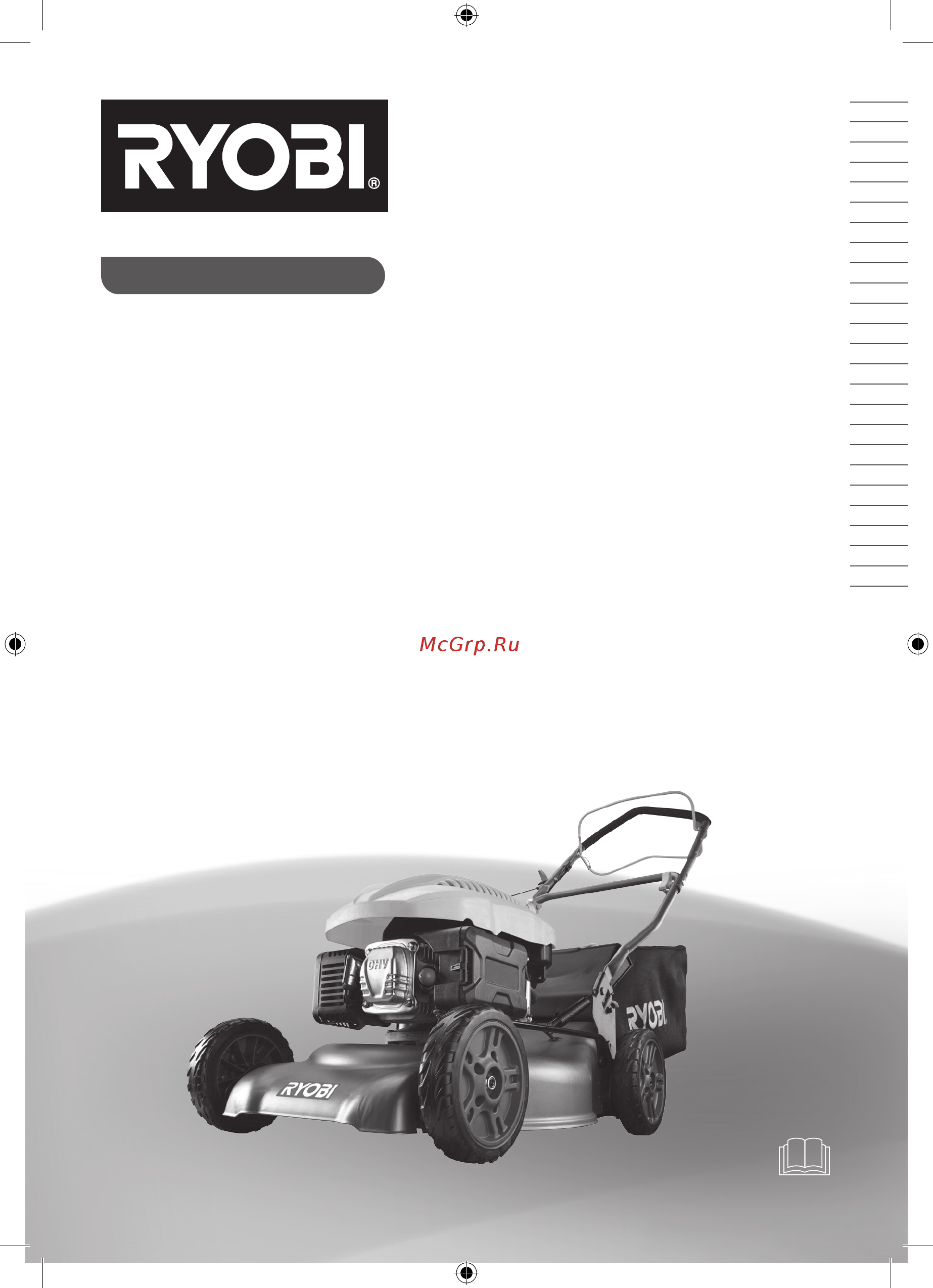 Ryobi rlm4614 Инструкция по эксплуатации онлайн