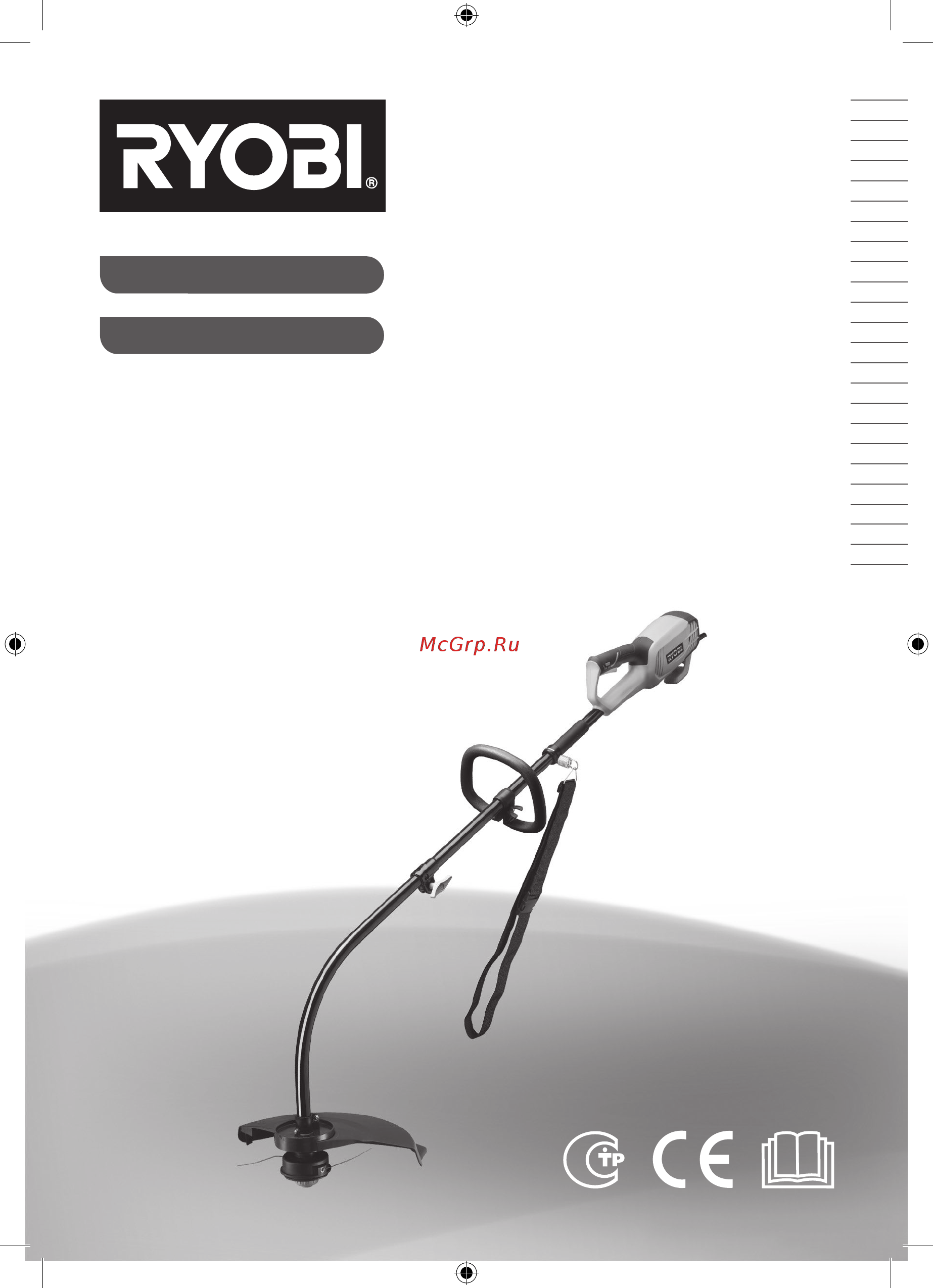 Ryobi rlt1038 3001241 Инструкция по эксплуатации онлайн
