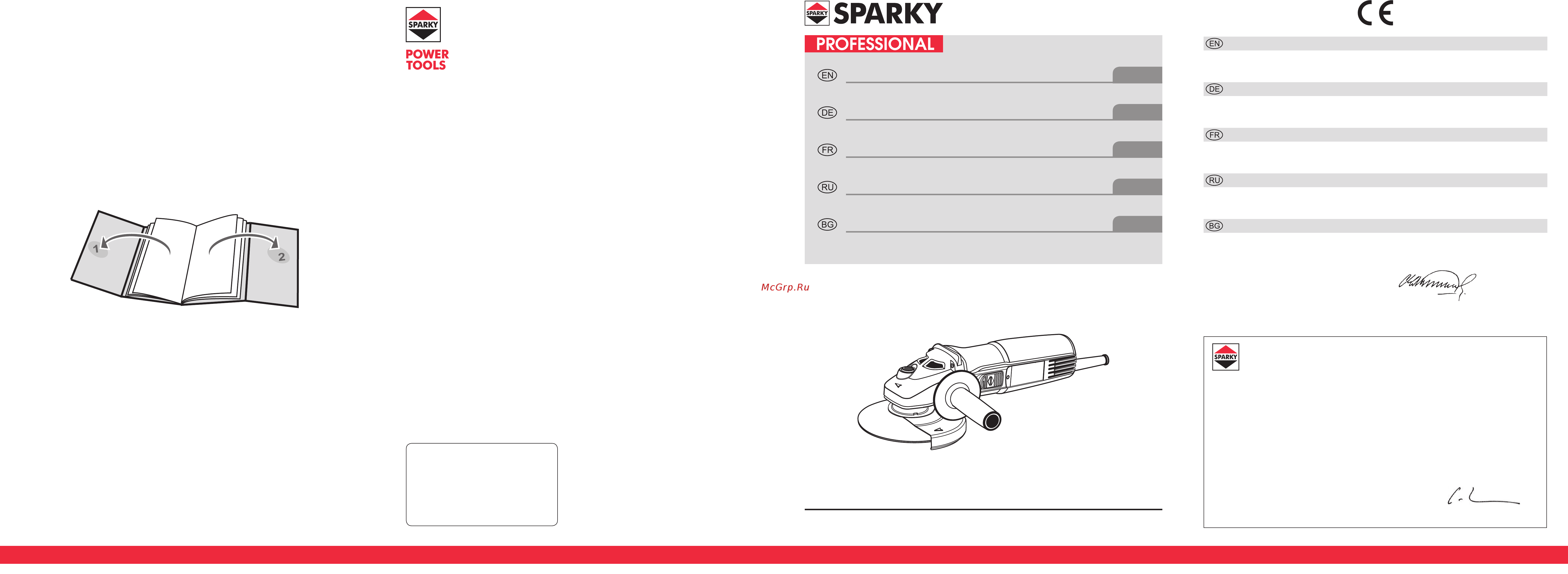 Sparky m 850e hd Инструкция по эксплуатации онлайн