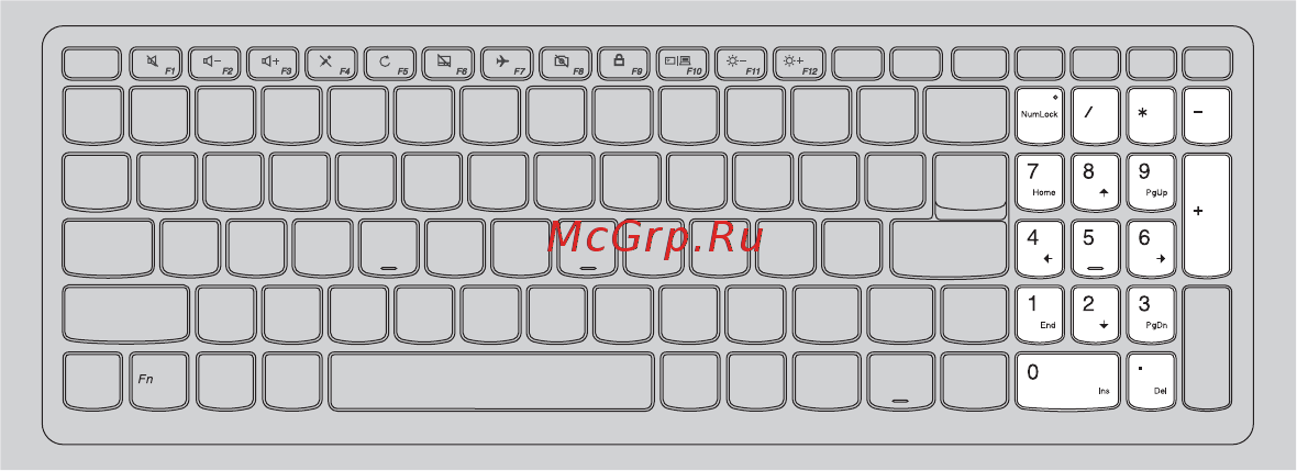 Lenovo IdeaPad 310-15IAP, 80TT005SRK [8/49] Использование клавиатуры