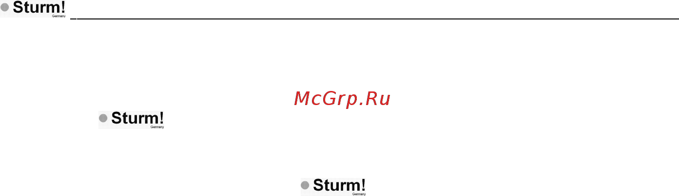 Sturm pg8745 [2/38] Информация об опасности