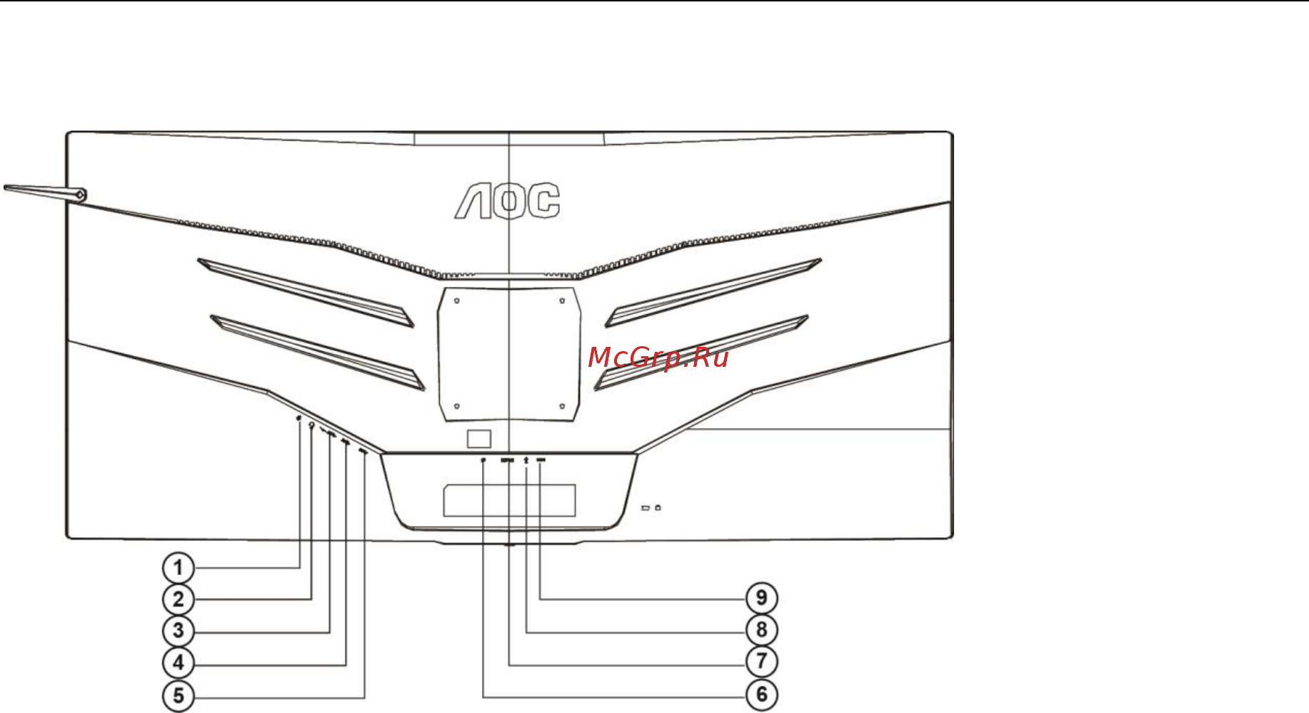 AOC AGON AG352UCG [12/54] Подключение монитора