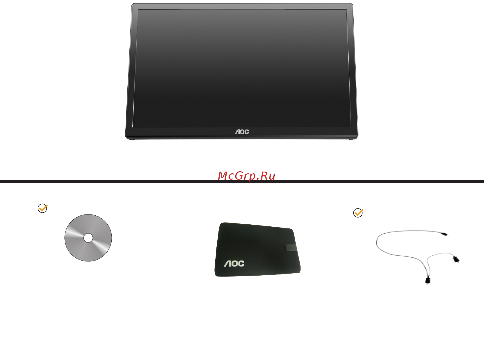 AOC E1759FWU [7/36] Сборка
