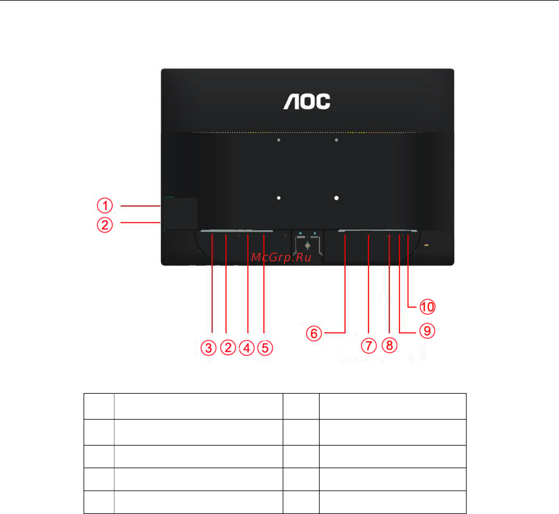 AOC P2460PXQU [13/70] Пoдключeниe мoнитopа