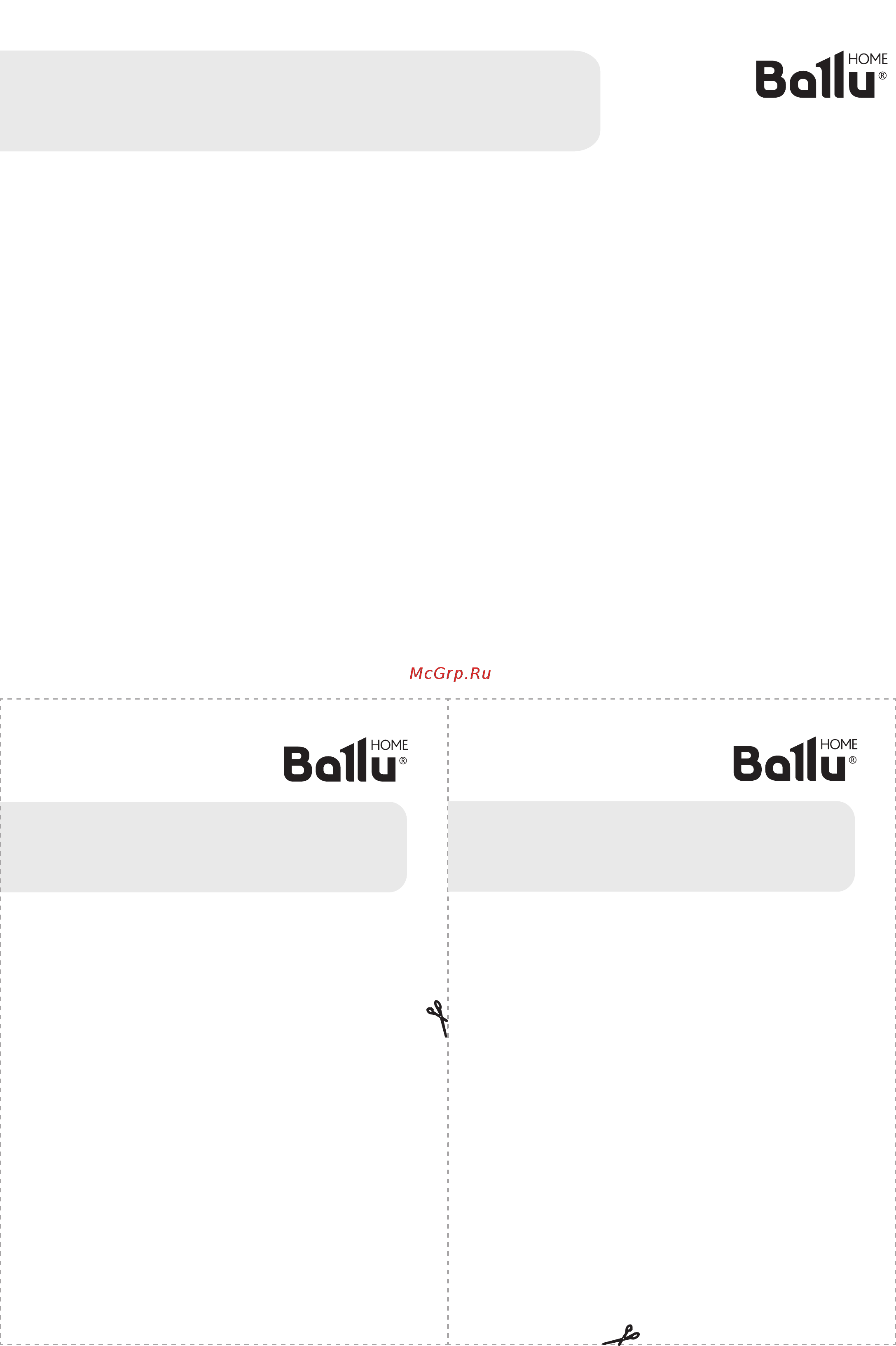 Ballu Solo BEC/SM-1000 [3/4] Универсальный отрывной талон