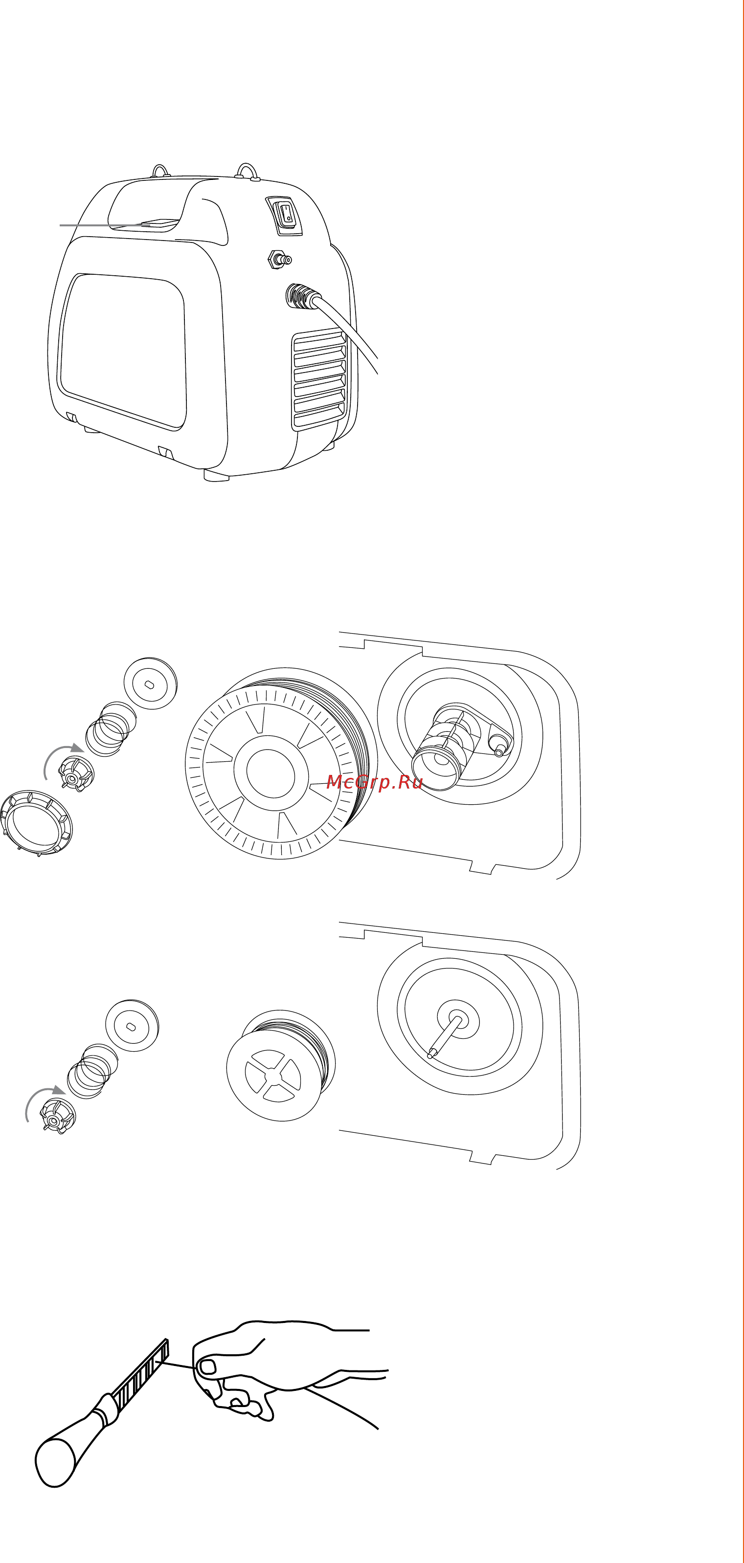 Kemppi MinarcMig Evo 200 [11/26] Загрузка и заправка присадочной проволоки