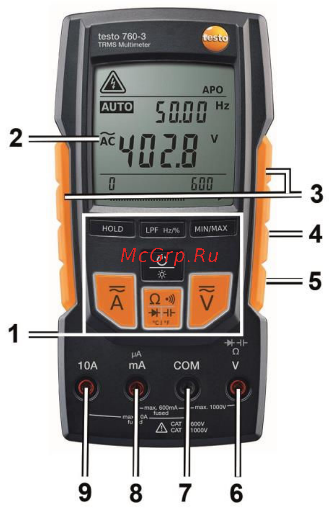 Testo 760-3 0590 7603 Инструкция по эксплуатации онлайн [7/27] 200365