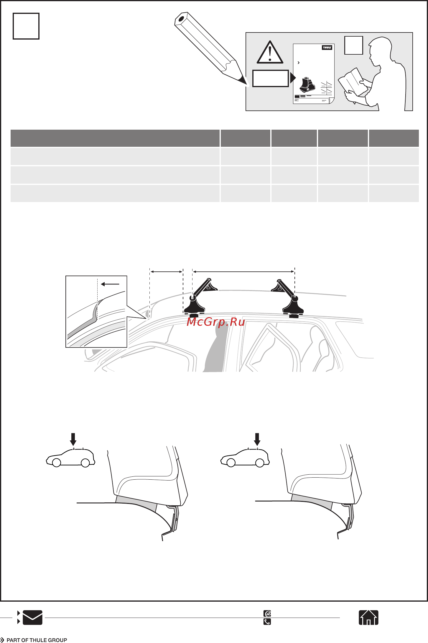 Thule kit toyota avensis verso, 5-dr mpv, 01- / ipsum, 5-dr mpv, 01- / picnic, 5-dr mpv, 01-17 г.в. 1231 Инструкция по эксплуатации онлайн [4/4] 200484