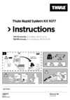 Thule kit toyota avensis sd/hb 98-02 г.в. 1077 Инструкция по эксплуатации