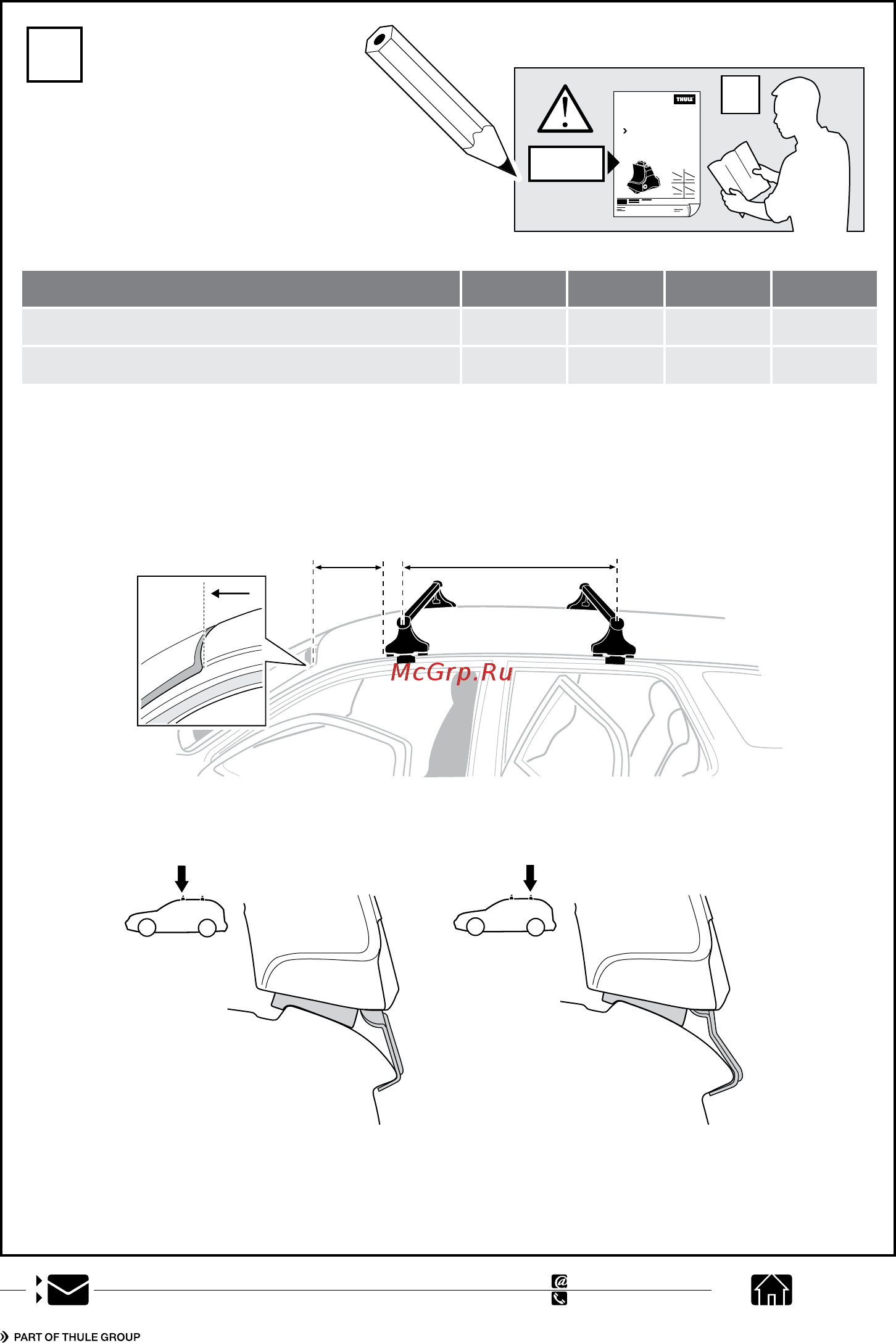 Thule kit toyota avensis sd/hb 98-02 г.в. 1077 Инструкция по эксплуатации онлайн [4/4] 200485