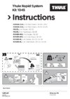 Thule kit rover 400 sd/hb 96-99 / rover 45 sd/hb 00-03, 04-17 г.в. 1045 Инструкция по эксплуатации