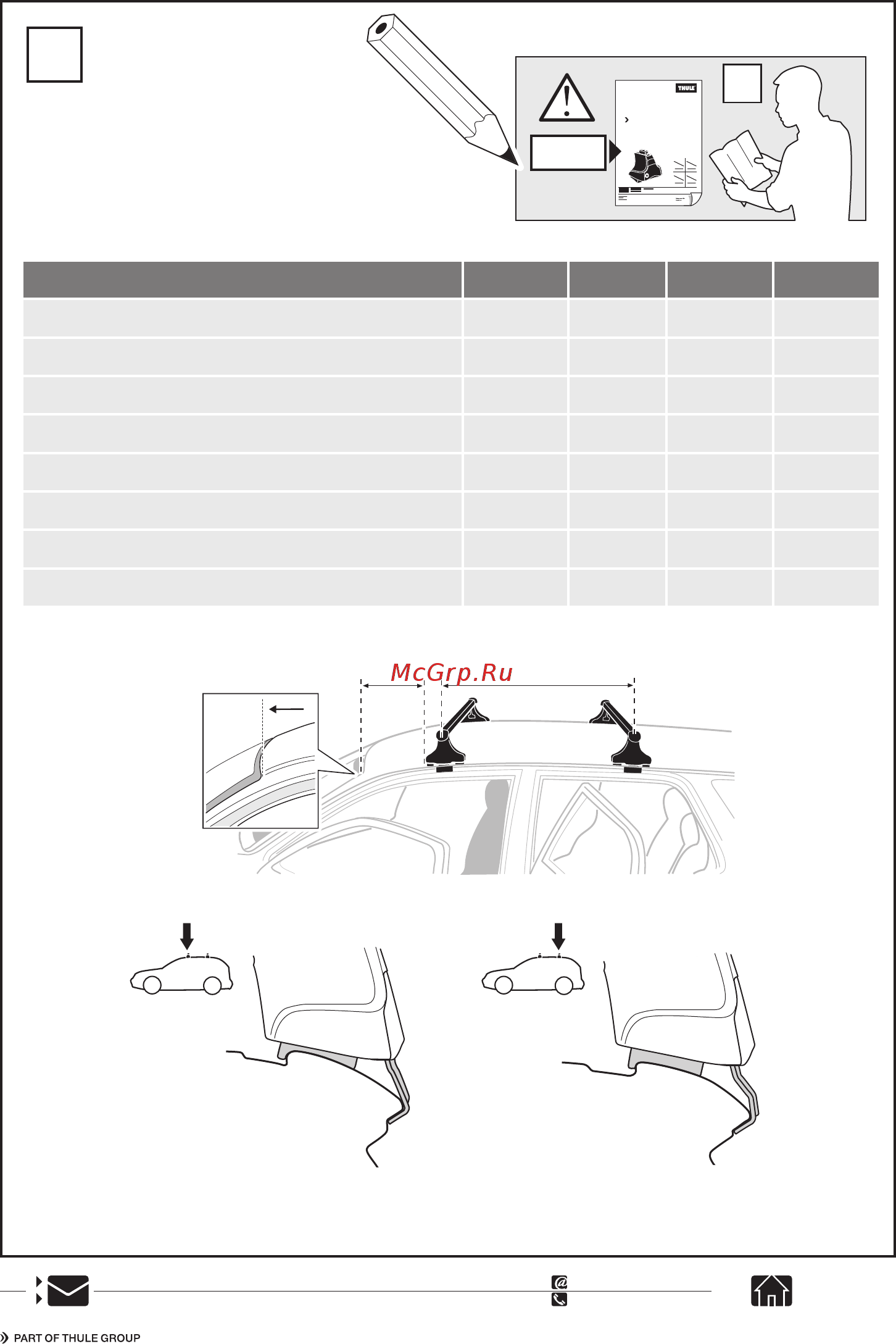 Thule kit rover 400 sd/hb 96-99 / rover 45 sd/hb 00-03, 04-17 г.в. 1045 Инструкция по эксплуатации онлайн [4/4] 200490