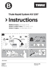 Thule kit renault megane, hb, sd, 96-02 г.в. 1297 Инструкция по эксплуатации