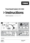 Thule kit renault laguna iii, 4-dr liftback, 07-17 г.в. 1463 Инструкция по эксплуатации