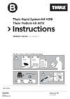 Thule kit peugeot 508, 5-dr estate 11- with flush railing 4018 Инструкция по эксплуатации