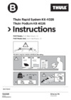 Thule kit fiat panda, 5-dr hatchback, 12- ; fiat panda 4x4, 5-dr hatchback, 12-17 г.в. 4026 Инструкция по эксплуатации