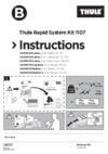 Thule kit daewoo lanos, 3-dr hb; 4-dr sd; daewoo leganza, 4-dr sedan, 97-03 г.в. 1107 Инструкция по эксплуатации