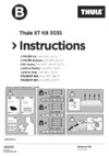 Thule kit citroen c8 / peugeot 806,807 with t-profile 94-10 3035 Инструкция по эксплуатации