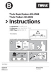 Thule kit hyundai ix35, 5-dr suv, 10- with flush railing / kia sportage, 5-dr suv, 10-17 г.в. 4009 Инструкция по эксплуатации