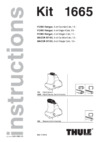 Thule kit ford ranger 12-  mazda bt-50 13-17 г.в. 1665 Инструкция по эксплуатации