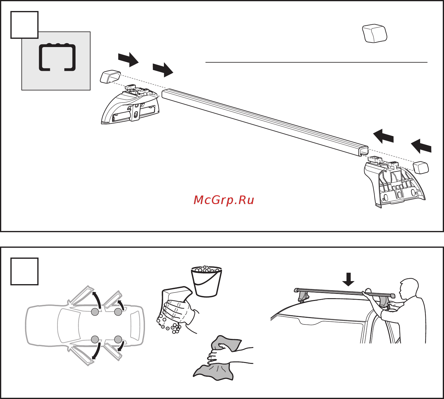 Thule raingutter foot 20 см средний 952 Инструкция по эксплуатации онлайн [6/12] 200562