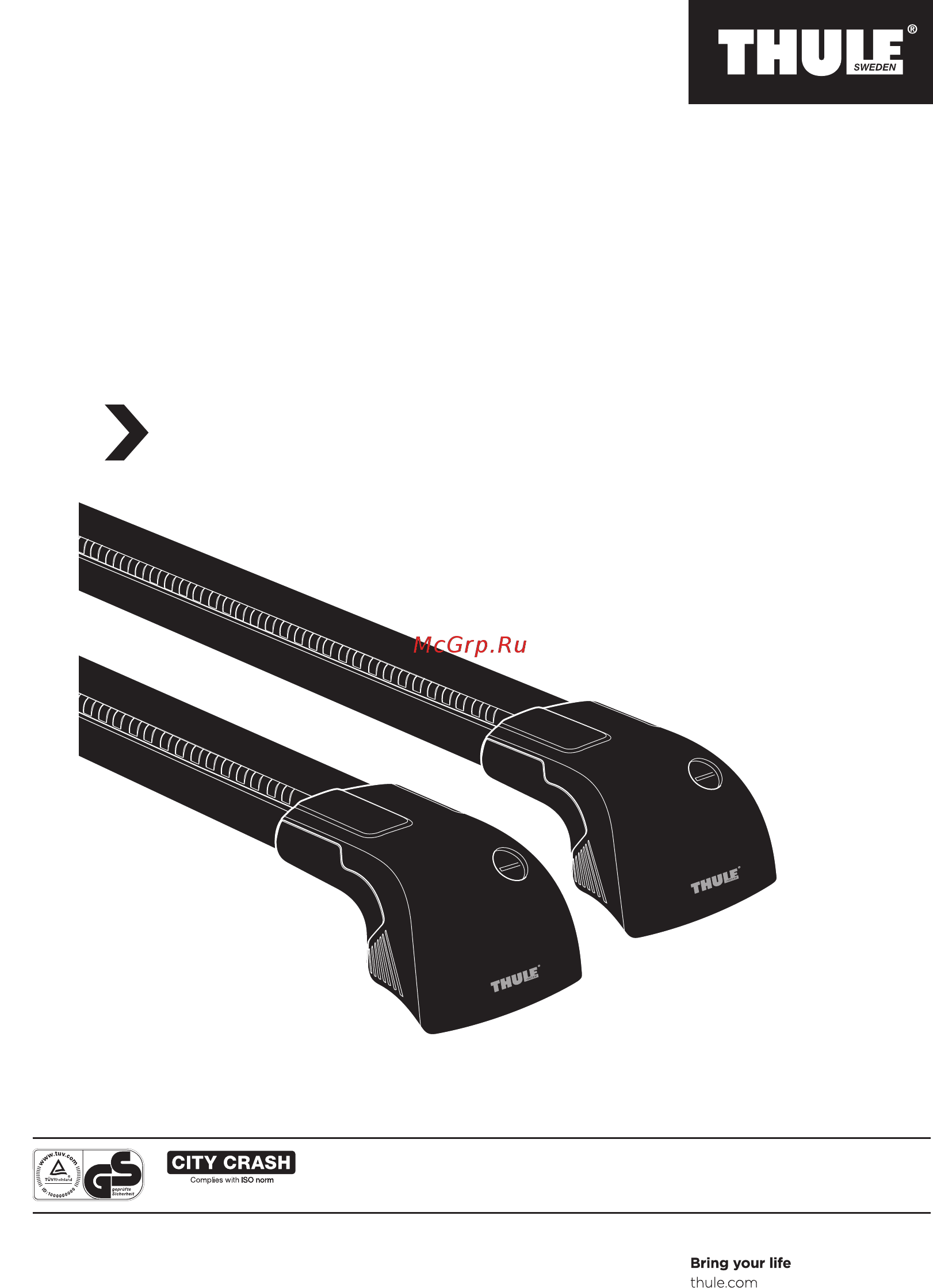Thule wingbar edge 9593 Инструкция по эксплуатации онлайн